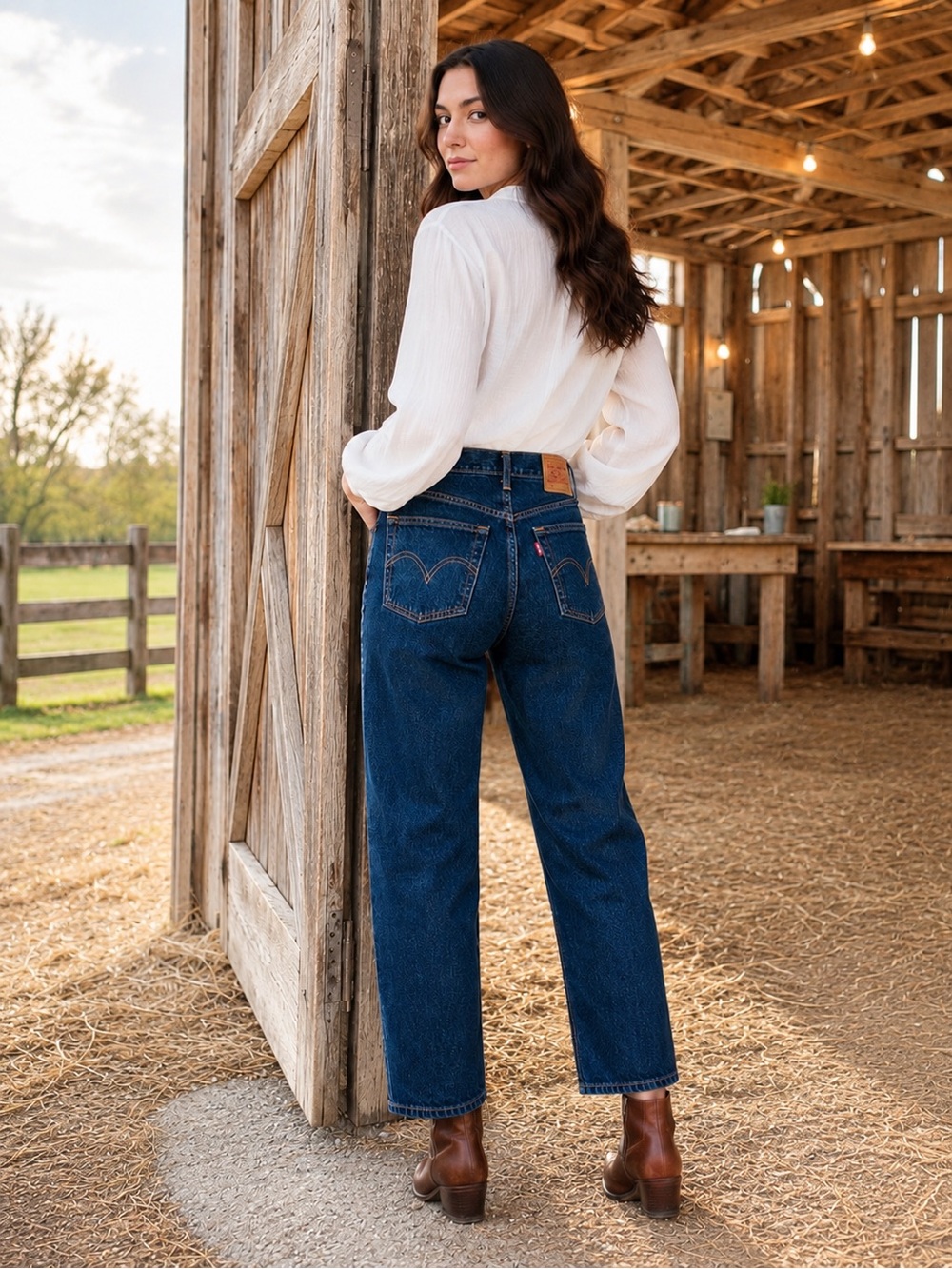 NWT Levi's Dark Blue 501 Original Cropped High-Rise 25x28 Women's Jeans